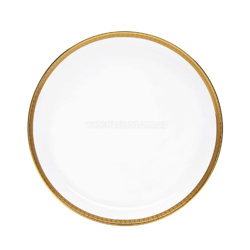Picture of SYMPHONIE RIMLESS SOUP PLATE (WHITE GOLD)