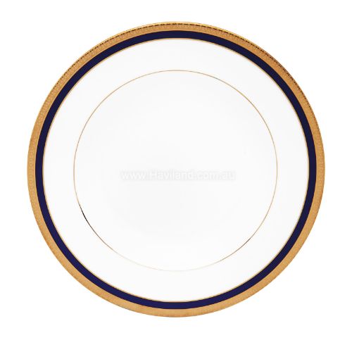 Picture of SYMPHONIE RIM SOUP PLATE (WHITE BLUE GOLD)
