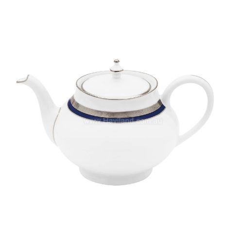 Picture of SYMPHONIE ROUND TEAPOT (WHITE BLUE PLATINUM)