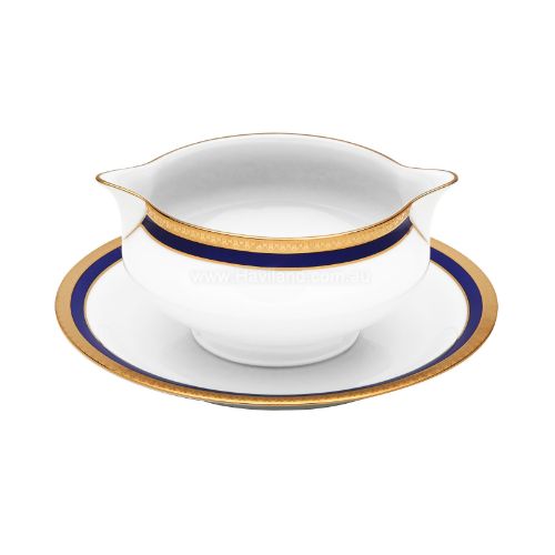 Picture of SYMPHONIE SAUCE BOAT (WHITE BLUE GOLD)