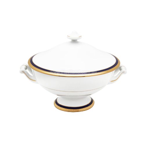 Picture of SYMPHONIE SOUP TUREEN (WHITE BLUE GOLD)