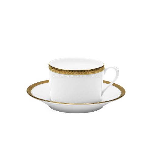 Picture of SYMPHONIE TEACUP AND SAUCER (CYLINDRICAL) (WHITE GOLD)