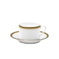 Picture of SYMPHONIE TEACUP AND SAUCER (CYLINDRICAL) (WHITE GOLD)