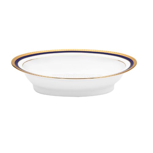 Picture of SYMPHONIE VEGETABLE DISH (WHITE BLUE GOLD)