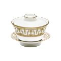 Picture of TIARA CHINESE TEACUP AND SAUCER (SMALL) (WHITE GOLD)