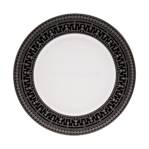 Picture of TIARA LARGE DINNER PLATE (BLACK PLATINUM)