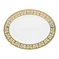 Picture of TIARA OVAL DISH (WHITE GOLD)