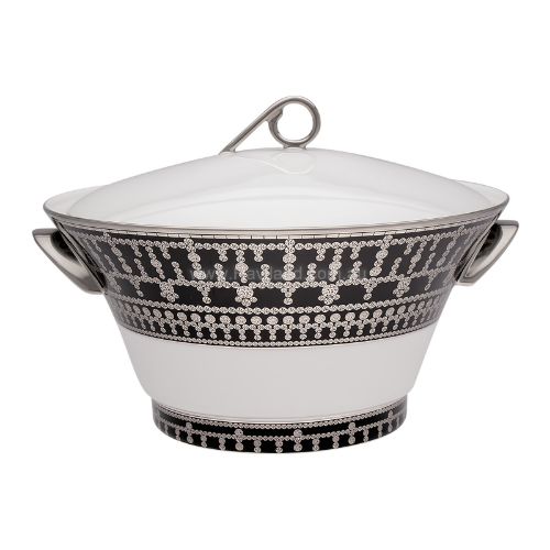 Picture of TIARA SOUP TUREEN (BLACK PLATINUM)