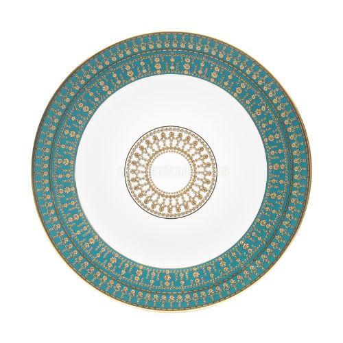 Picture of TIARA UNDERPLATE (PEACOCK BLUE GOLD)