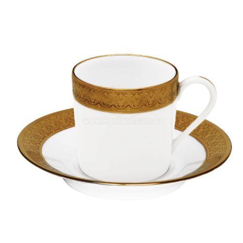 Picture of VALENCAY             COFFEE CUP AND SAUCER (CYLINDRICAL) (BLANC)