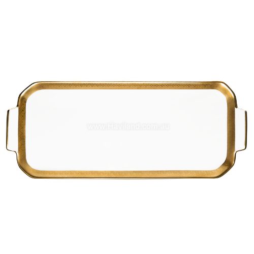 Picture of VALENCAY             OBLONG CAKE PLATTER (BLANC)