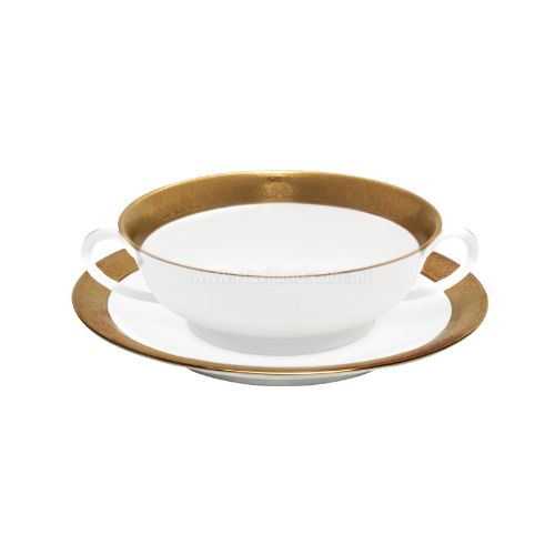 Picture of VALENCAY             SOUP CUP AND SAUCER (BLANC)