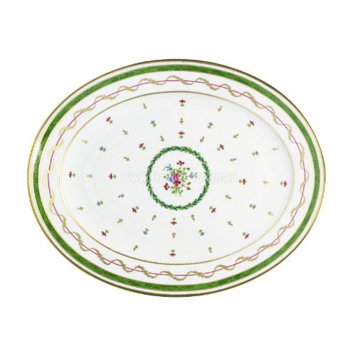 Picture of VIEUX PARIS VERT OVAL DISH (VERT)
