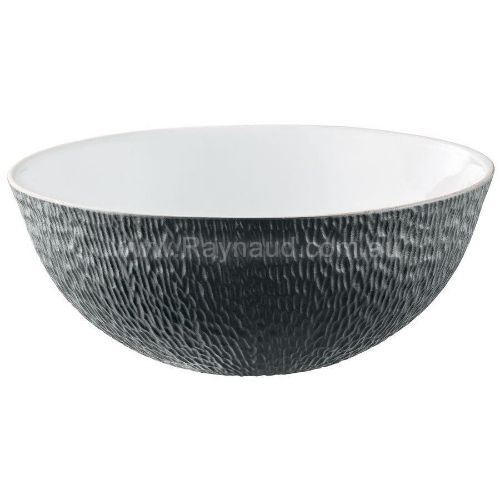 Picture of Calabash shaped salad bowl, Minéral Irisé, black (BLACK)