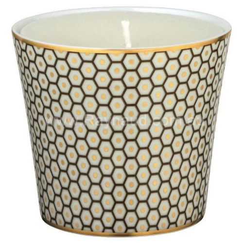 Picture of Candle pot , Trésor, motive n°3, brown (BROWN)