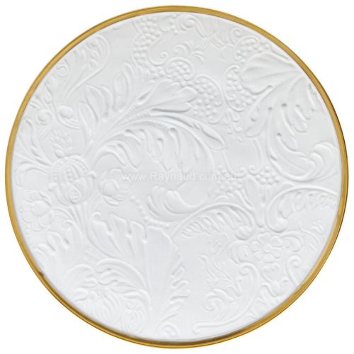 Picture of Coupe plate flat, full engraved, Italian Renaissance (GOLD)