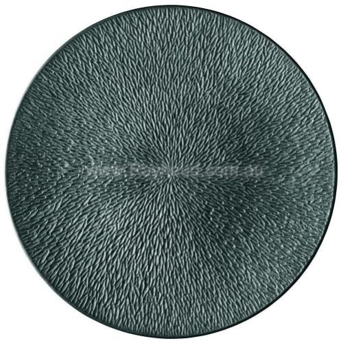 Picture of Coupe plate flat, full engraved, Minéral Irisé, black (BLACK)