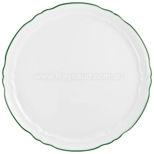 Picture of Flat cake serving plate , Touraine Double Filet Vert