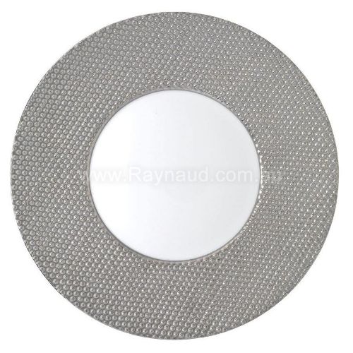 Picture of Flat plate, round center, Caviar platine, platinum (PLATINUM)