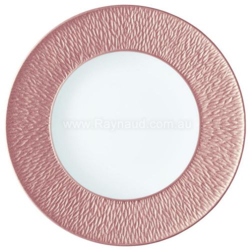 Picture of Flat plate with engraved rim, Minéral Irisé, copper (COPPER)