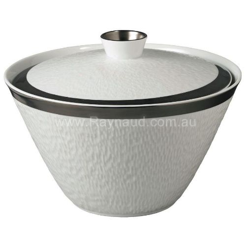 Picture of Soup tureen , Minéral Filet Platine (PLATINUM)