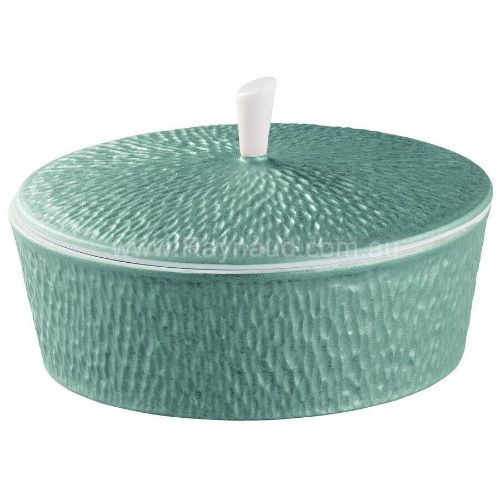 Picture of Sugar bowl, Minéral Irisé, turquoise blue (TURQUOISE)