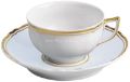 Picture of TEA SAUCER EXTRA MAZURKA OR FOND BLEU GRIS (GOLD & BLUE GREY BACKGROUND)