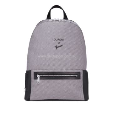 Show details for backpack Leather and canvas fender grey Picture of backpack Leather and canvas fender grey
