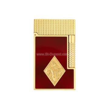 Show details for le grand dupont Lacquered lighter romeo y julieta burgundy Picture of le grand dupont Lacquered lighter romeo y julieta burgundy