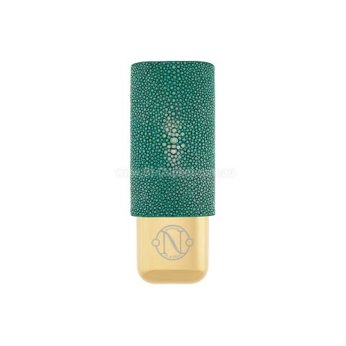 Picture of 2 cigar case Leather case 20'000 Leagues under the seas green pacific