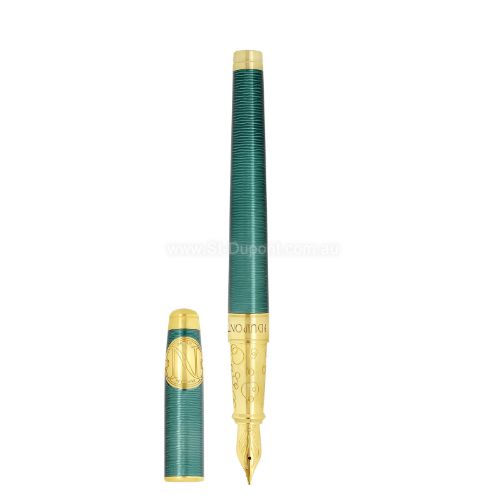 Picture of line d eternity Fountain pen large 20'000 Leagues under the seas green pacific