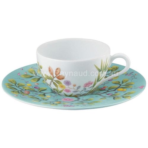 Picture of Expresso Or Moka Saucer  (TURQUOISE BACKGROUND)