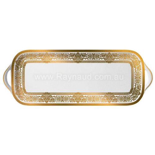 Picture of Long cake serving plate , Marignan, white (WHITE)