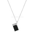Picture of lighter necklace Lacquered lighter  silver (GLOSSY BLACK)