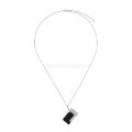 Picture of lighter necklace Lacquered lighter  silver (GLOSSY BLACK)