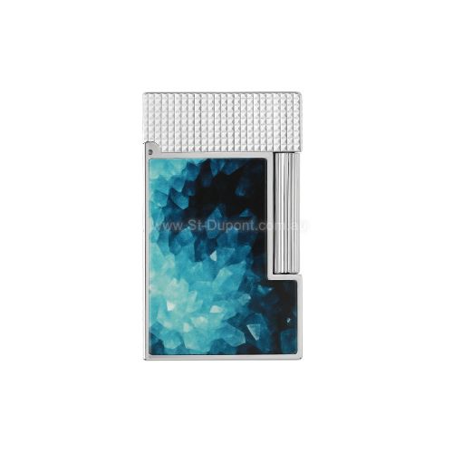 Picture of Ligne 2 Lacquered lighter Géode blue