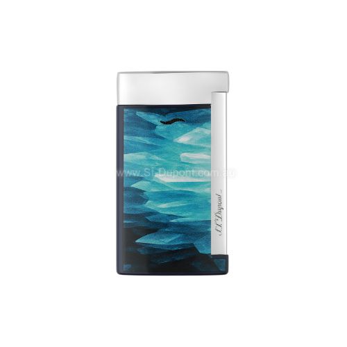Picture of Slim 7 Lacquered lighter Géode blue