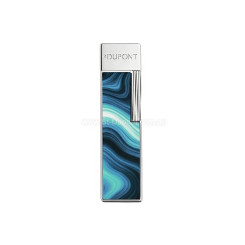 Picture of twiggy Lacquered lighter Géode blue